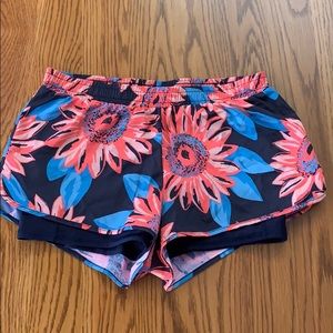 Aerie Floral Running Shorts